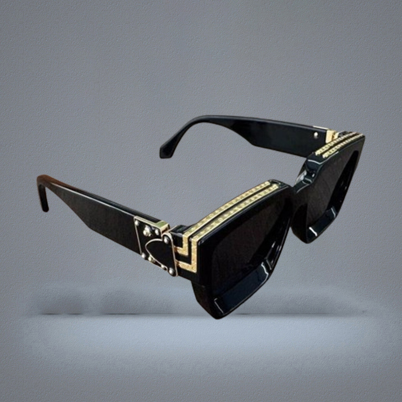 Millionaire Sunglasses M96006WN Mens fashion classic square full black Million 1165 glasses for Men womens outdoor vacation UV pro3374624