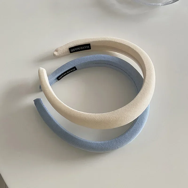 New Candy Color Wide Hair Bands for Women new Girls 2025 Turban Hair Holder Thicken Hoop Korean Summer Hair Accessories
