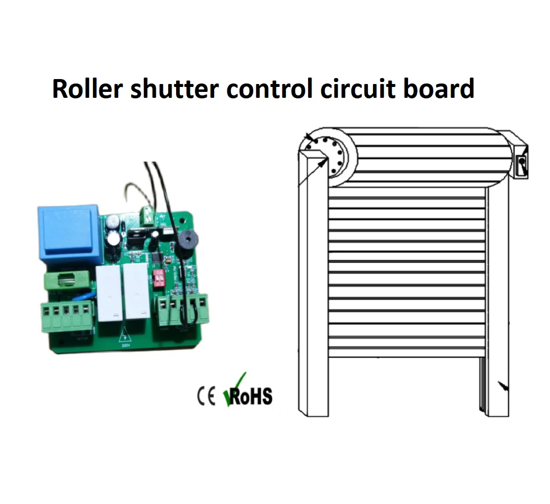 Roller shutter control PCB 220V 433mhz remote NC motor 2025 new Speed adjustable