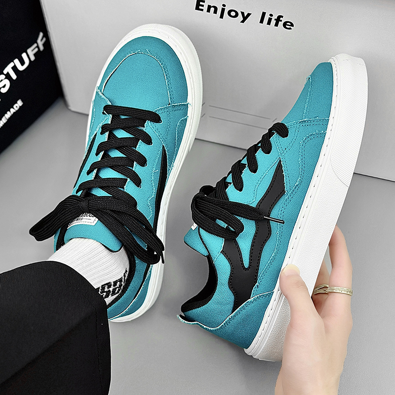 2025 Haruku Men Platform Canvas Shoes 2024 Spring Summer Low top Casual Sneakers new Men Comfortable Vulcanized Shoes Zapatillas Hombre