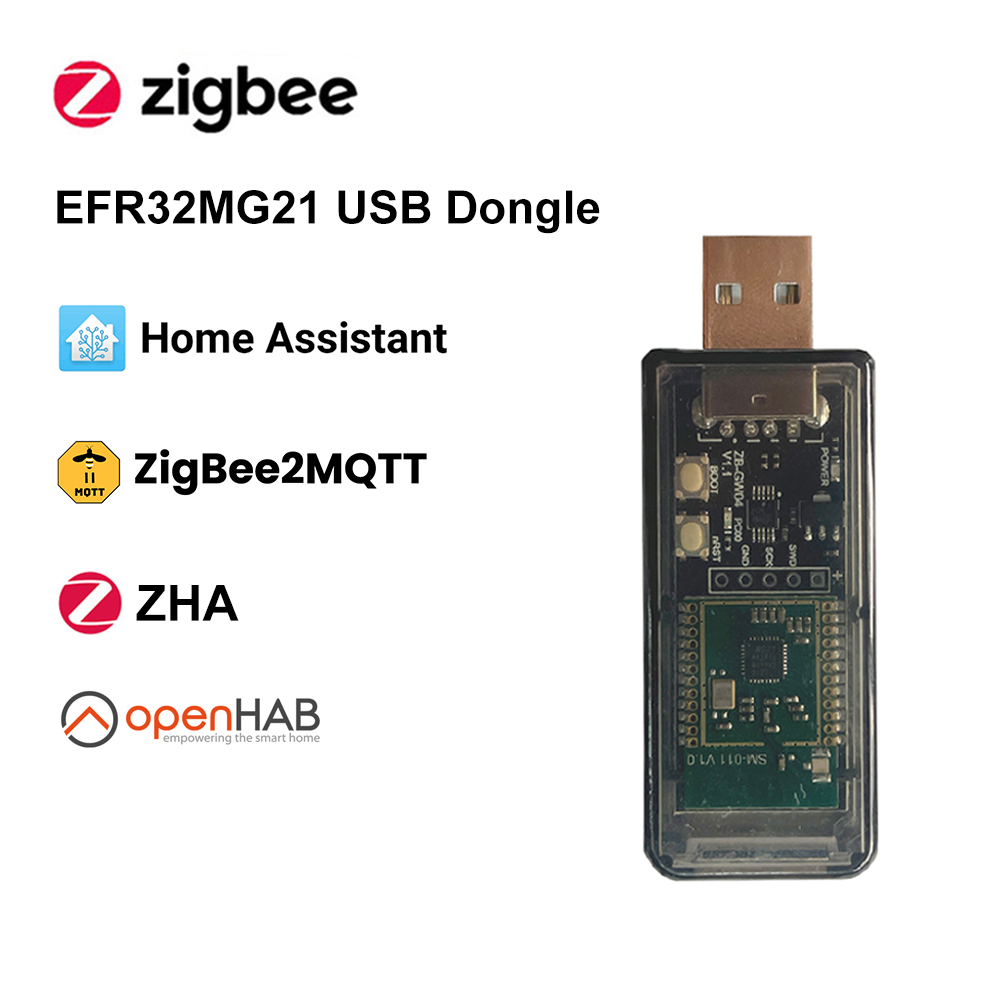 ZigBee Smart Gateway USB Dongle,Smart Home ZB-GW04 HUB PCB Antenna Gateway USB Chip Module,Work With Home Assistant ZHA Z2M
