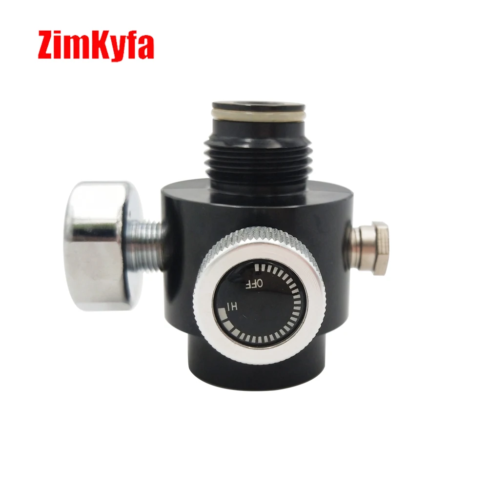 Air CO2 Pneumatic Regulator to 0.825"-14NGO Tank G1/2-14 Cylinder for Pressure Control Input 1500psi,Adjustable 0-200/0-800psi