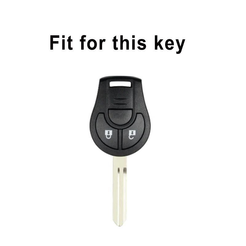 TPU Car Key Cover Shell Fob Case Remote Key Holder Bag for Nissan Juke Note Micra Cube Qashqai 2Buttons Car Accessories