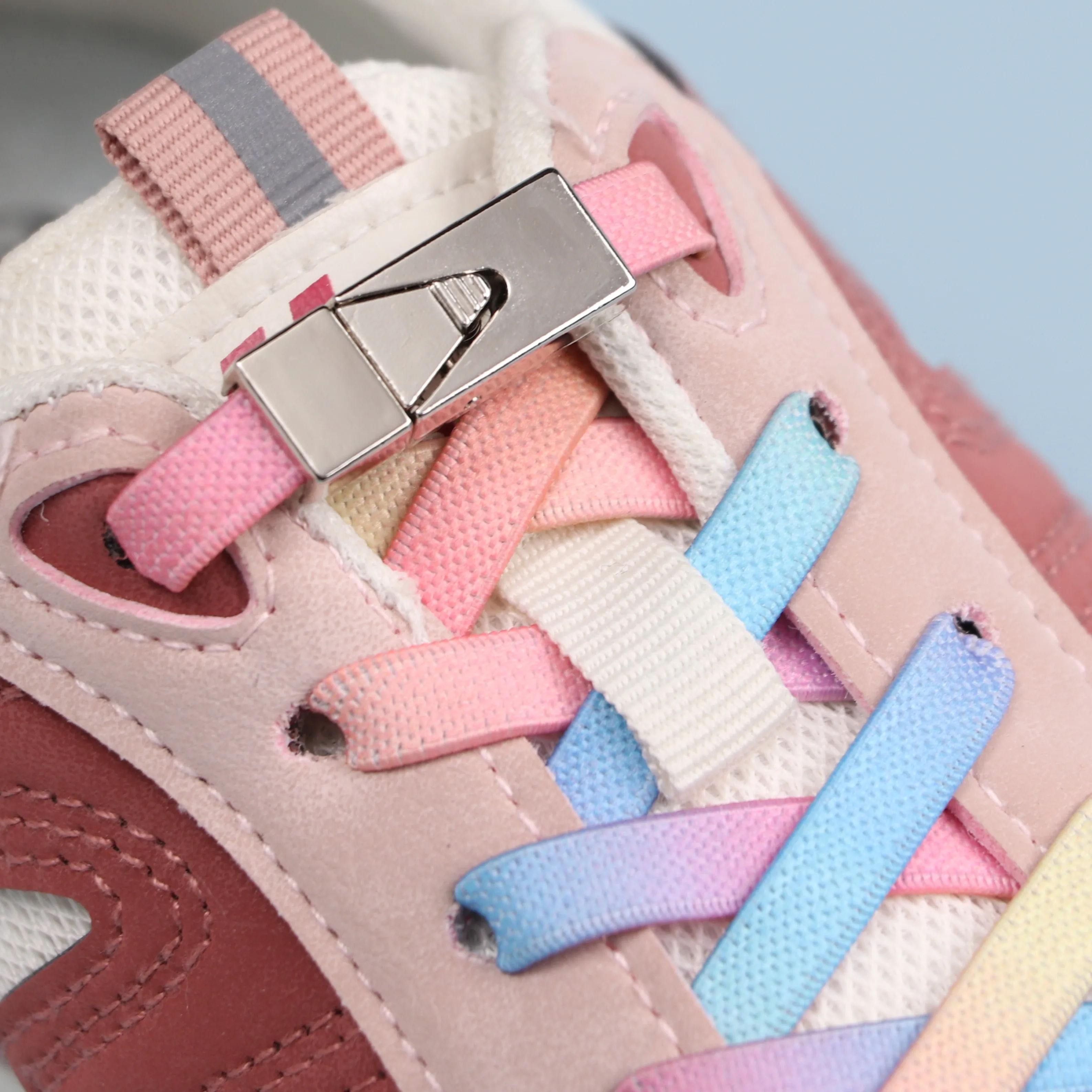 No Dislodging Press Fixed Lock Shoelace Without Tie 2025 Flat Elastic new Laces Sneakers Kid Adult No Tie Shoe Lace Shoes Accessories 8MM