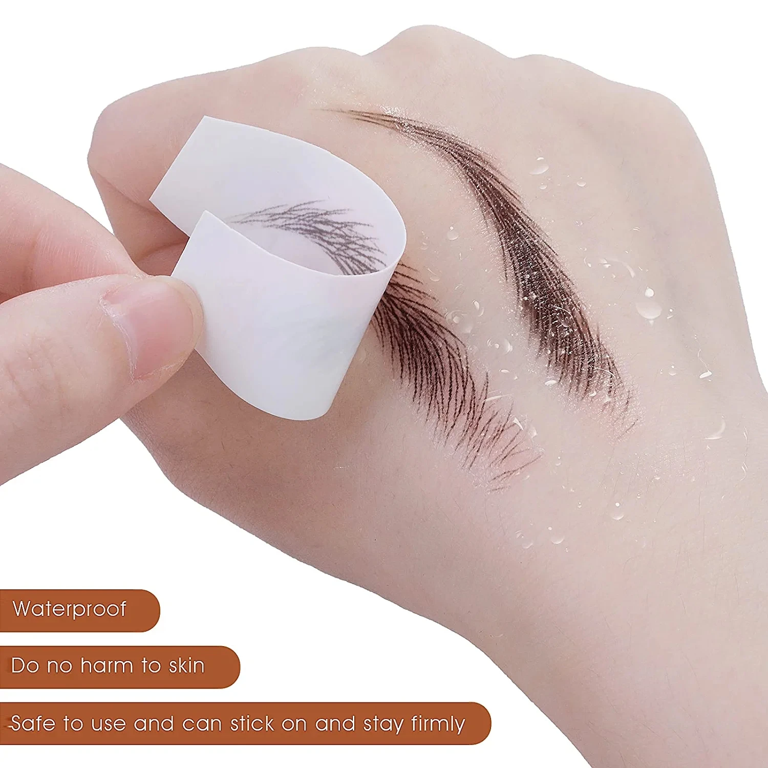 new 4D Hair-Like Eyebrow Stickers Waterproof Eyebrow Tattoo 2025 Water Transfer Eye Brow Enhancer Long Lasting Korean Cosmetics