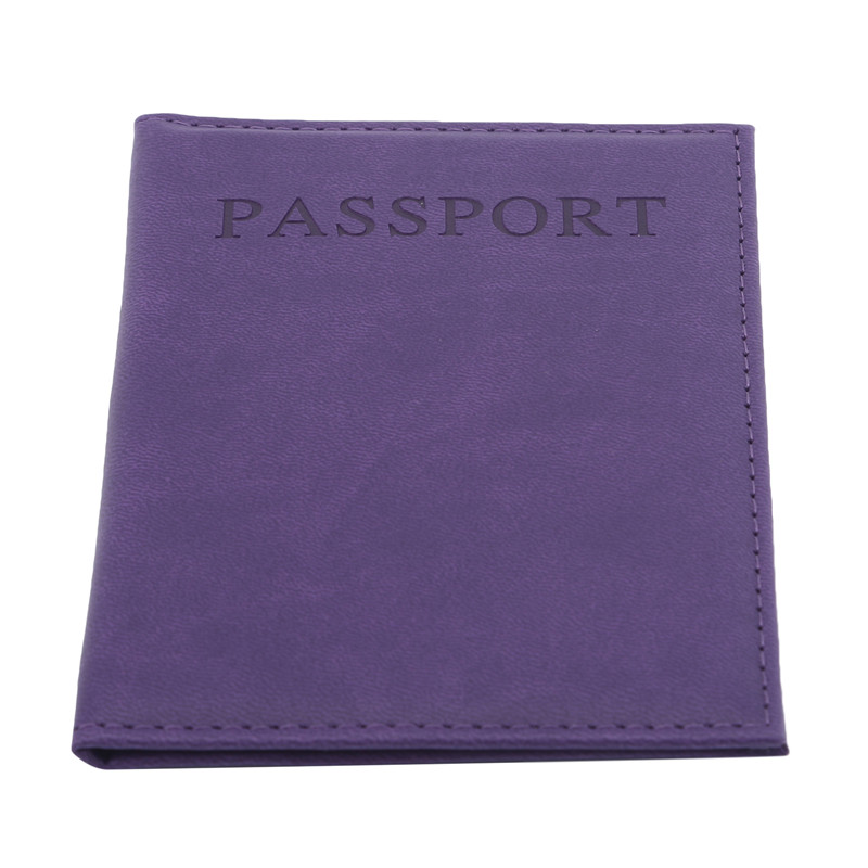 Elegant Women Passport Cover On The Passport Case Passport Pouch Solid Color World Universal Travel Passport Ticket Holder Cover