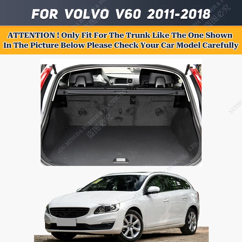 Car Floor Mats For Voo V60 2011-2024 12 13 14 15 2025 16 17 18 19 20 21 22 23 Car trunk new mat Carpet Cover Interior Accessories
