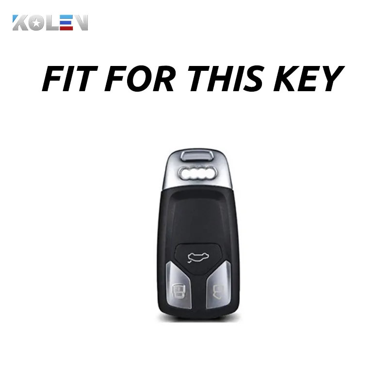 Leather+TPU Car Remote Key Cover Case Shell For Audi A4 B9 A5 A6L A6 S4 S5 S7 8W Q7 4M Q5 TT TTS RS Coupe Styling Accessories