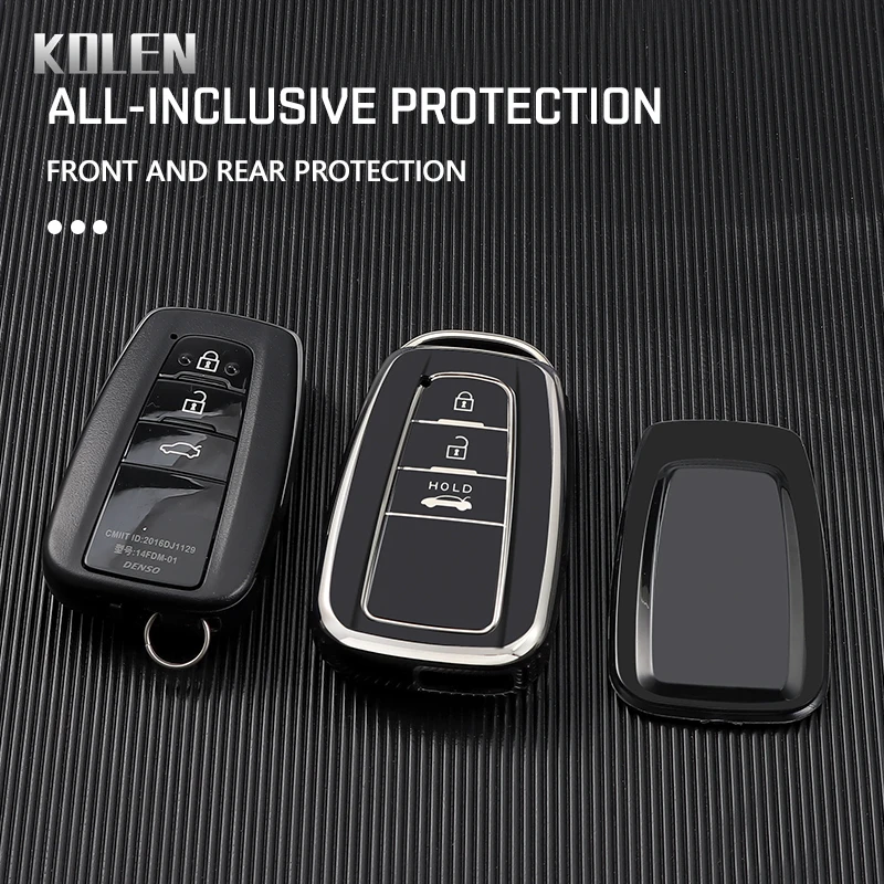 TPU Car Remote Key Case Cover Shell Fob For Toyota CHR Camry Corolla new RAV4 2025 Highlander C-HR Prius Land Cruiser Prado 2 3 4 Button