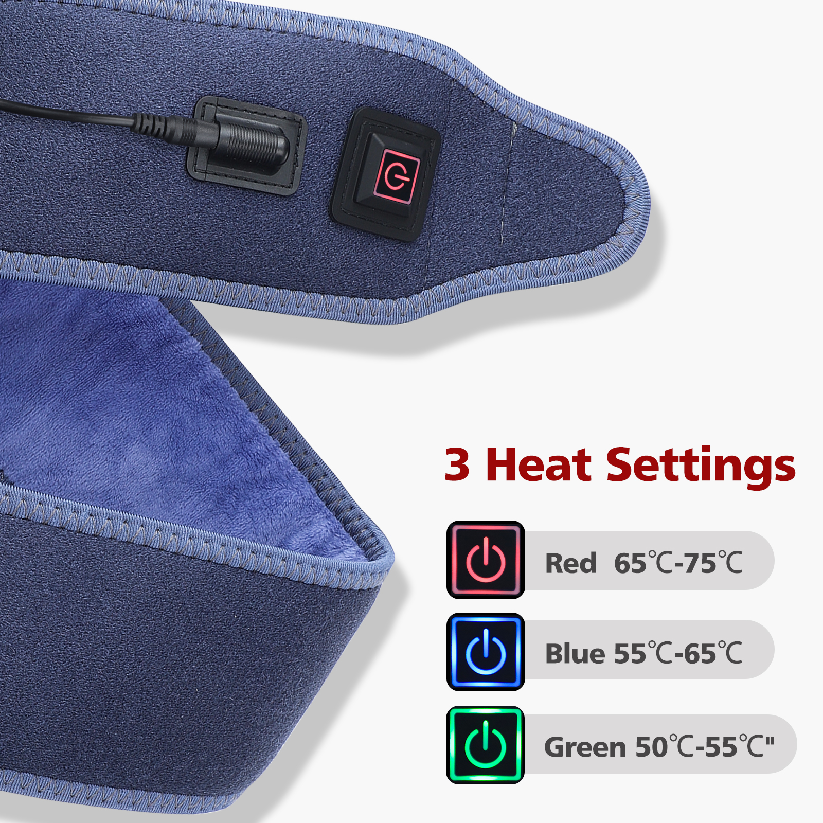 Electric Heating Pads Heat Therapy Wrap Straps for Wrist Arm Ankle Elbow Leg Knee Fatigue Relief Brace Support 31ad4