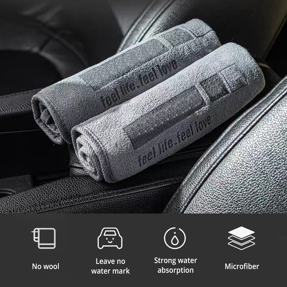 1Pcs Lavagem De Carro Highend Toalha Microfibra Limpeza Do Pano Secagem Hemming Cuidados Com Detalhando 30CM*30CM 30CM*60CM Wash