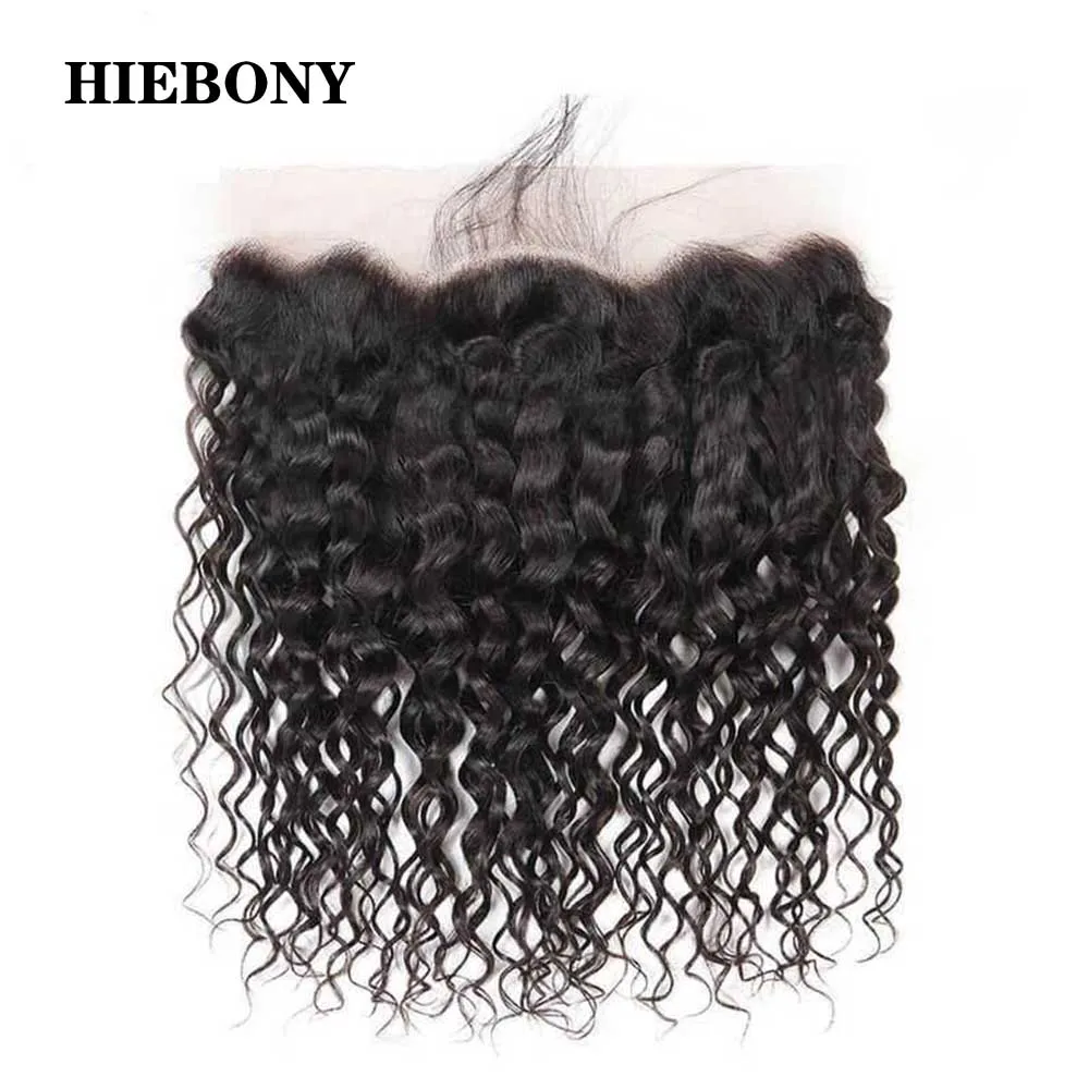 HiEbony Water Wave new Frontal Only SKINLIKE 13x6 HD Lace Frontal 5x5 6x6 7x7 Closure Invisible 2025 for Women