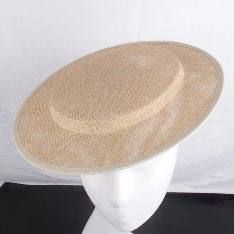 new Women Fascinator 2025 Millinery Hat Base Party Wedding Sinamay Headwear Making Materil Fedoras Derby Headpiece Hair Accessories