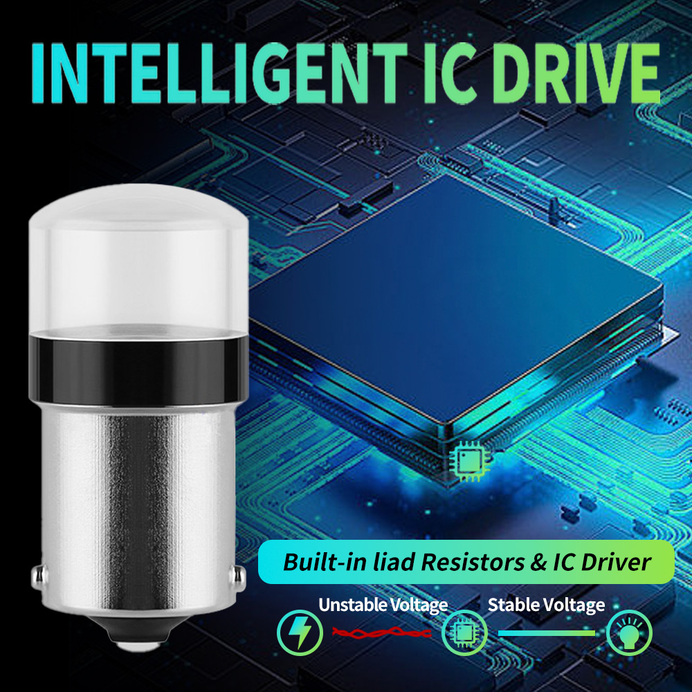 2PCS 1156 BA15S P21W 1157 BAY15D P21/5W LED Car Tail Bulb Brake Lights Reverse Lamp Daytime Running Signal Light 10SMD 3030