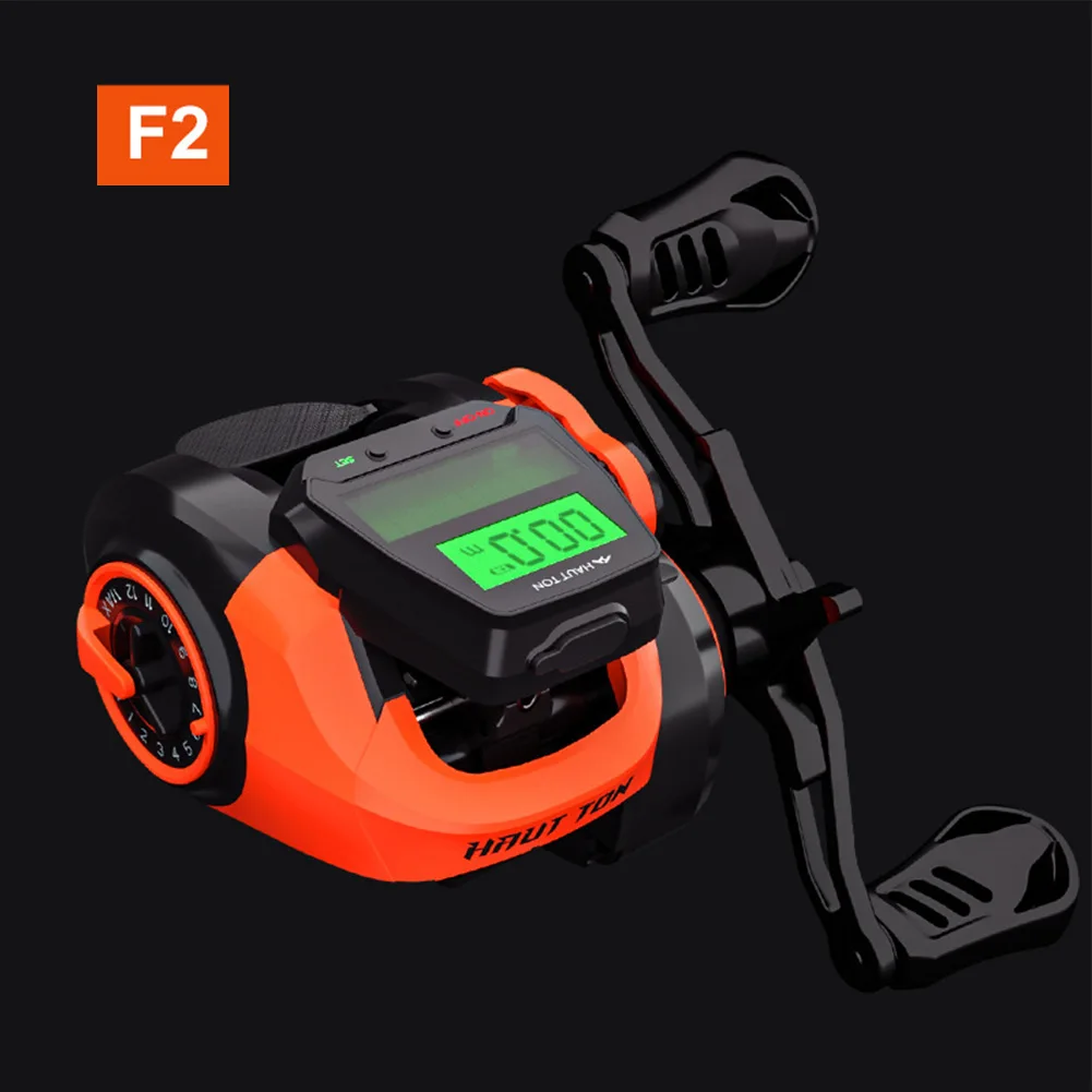 7.2:1 Rechargeable Digital Fishing Baitcasting Reel Line Counter Large Display Counting Fishing Reel Left Hand Right Hand Option
