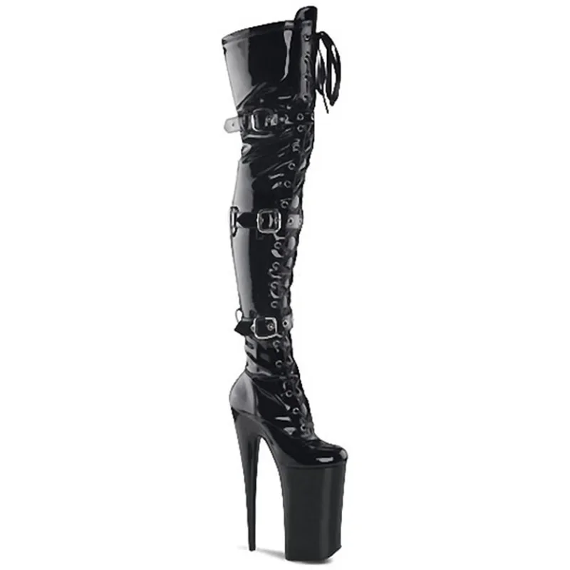 15/20CM Over The new Knee Boots 10cm Waterproof Platform Pole Dance Women High Heels Nightclub 2025 Boots Platform Thigh High Boot
