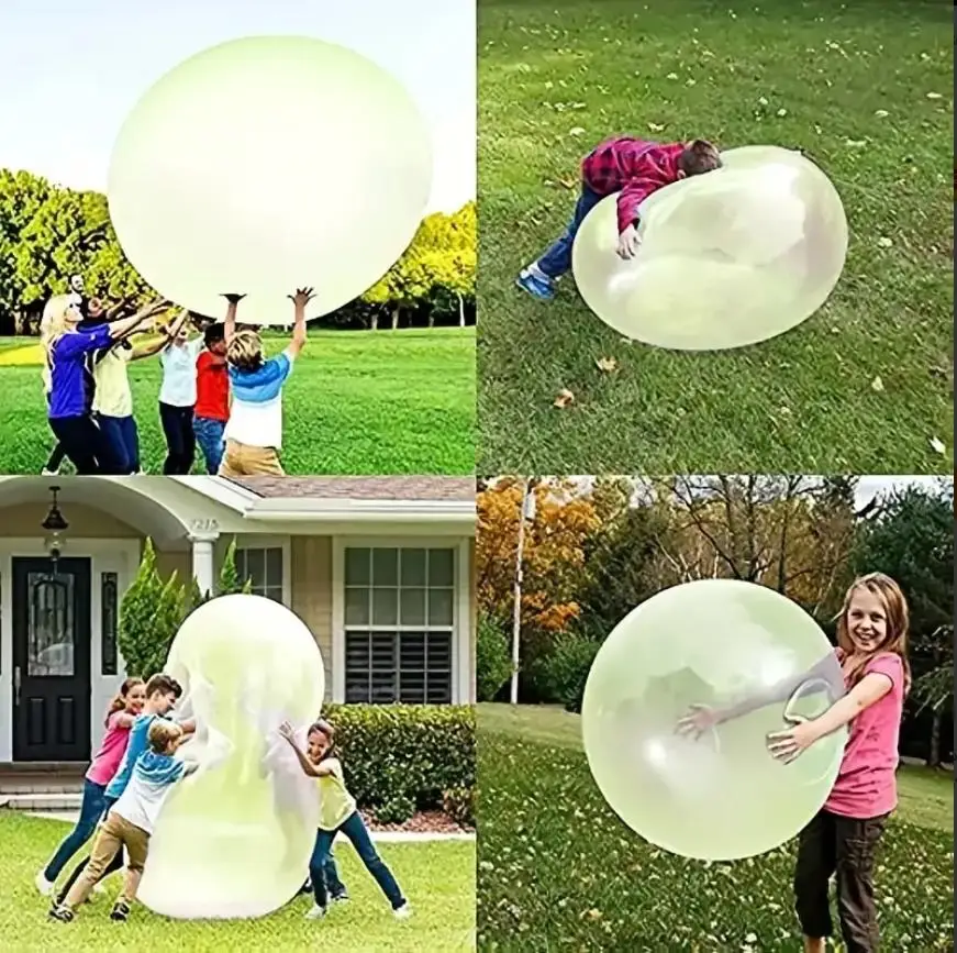 Bubble Ball, Giant Elastic Water-filled Ball TPR Interactive Swimming Pools Toy Water Filled Ball Water Balloons for Beach
