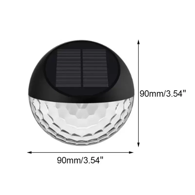 Solar Fence Lights LED Deck Lamp Outdoor Garden Decoration Lighting Great for Step Front Door Balcony LL