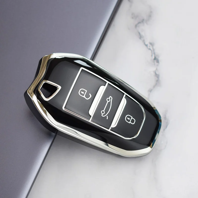 New TPU Car Remote new 2025 Key Case Cover Shell for Peugeot 308 408 508 2008 3008 4008 5008 Citroen C4 C4L C6 C3-XR Picasso DS3 DS4 DS5