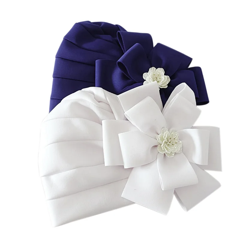 Women's Head Wrap Bonnet Nigeria Auto gele Headtie new Muslim Hijab Hat Turbante Exaggerated Flower 2025 African Turban Cap for Ladies