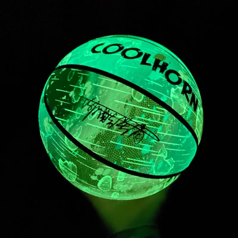 Reflective Glow Basketball Size 5 6 7 2025 new Outdoor Street Cool Balls Glowing Luminous Basketballs Child Youth Adults Balls Free Gift
