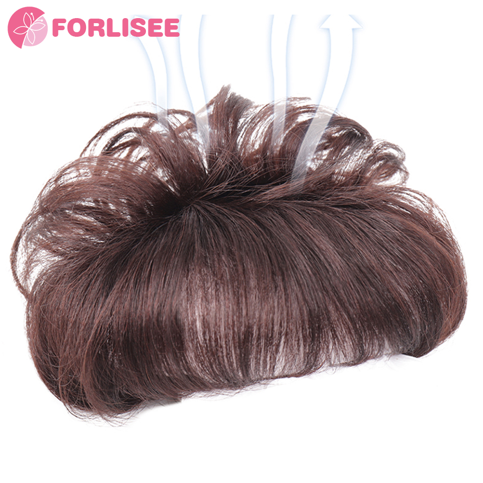 FOR Synthetic Long Water Wavy Curly Half Head Wig Women's Hairpieces Invisible Head Top Wig Block Increase Hair Volume