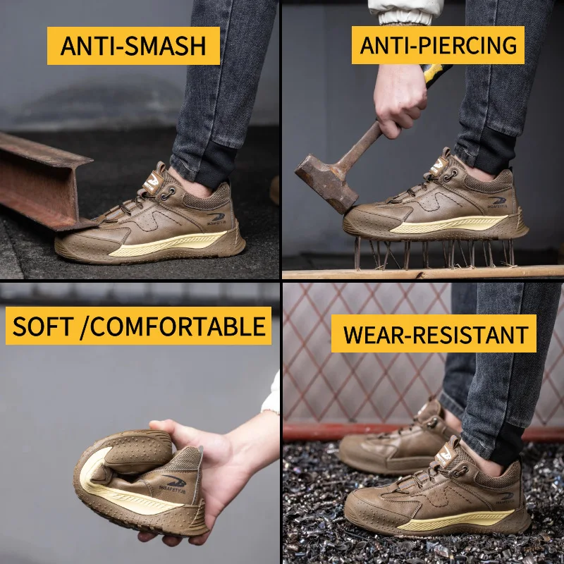 Male 6KV 2025 Insulated Anti-smash Anti-puncture Safety Shoes new Men Waterproof Composite Toe Work Sneakers Indestructible Shoes Boots