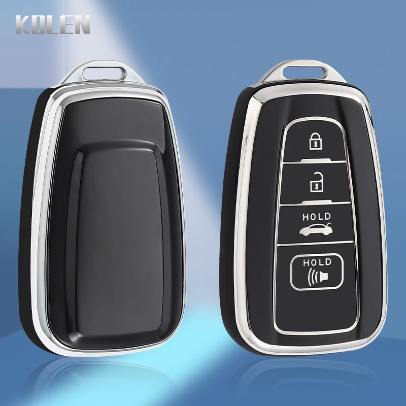 TPU Car Remote Key Case Cover Shell Fob For Toyota CHR Camry Corolla new RAV4 2025 Highlander C-HR Prius Land Cruiser Prado 2 3 4 Button