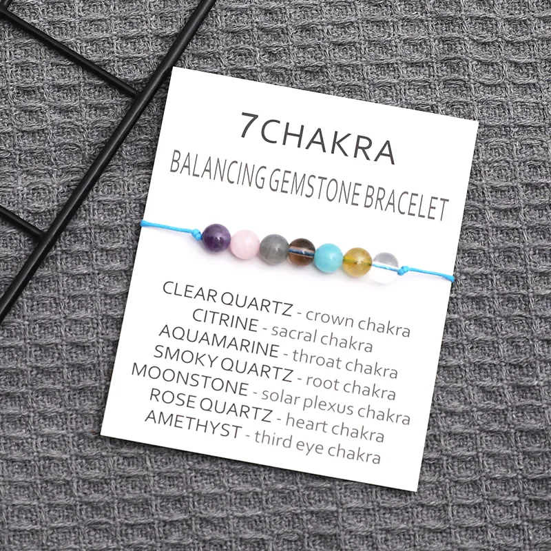 7 Chakra Bracelet new Healing Crystal Bracelet 2025 Natural Chakra Crystal Healing Jewelry Mandala Yoga Bracelet Balancing Gifts