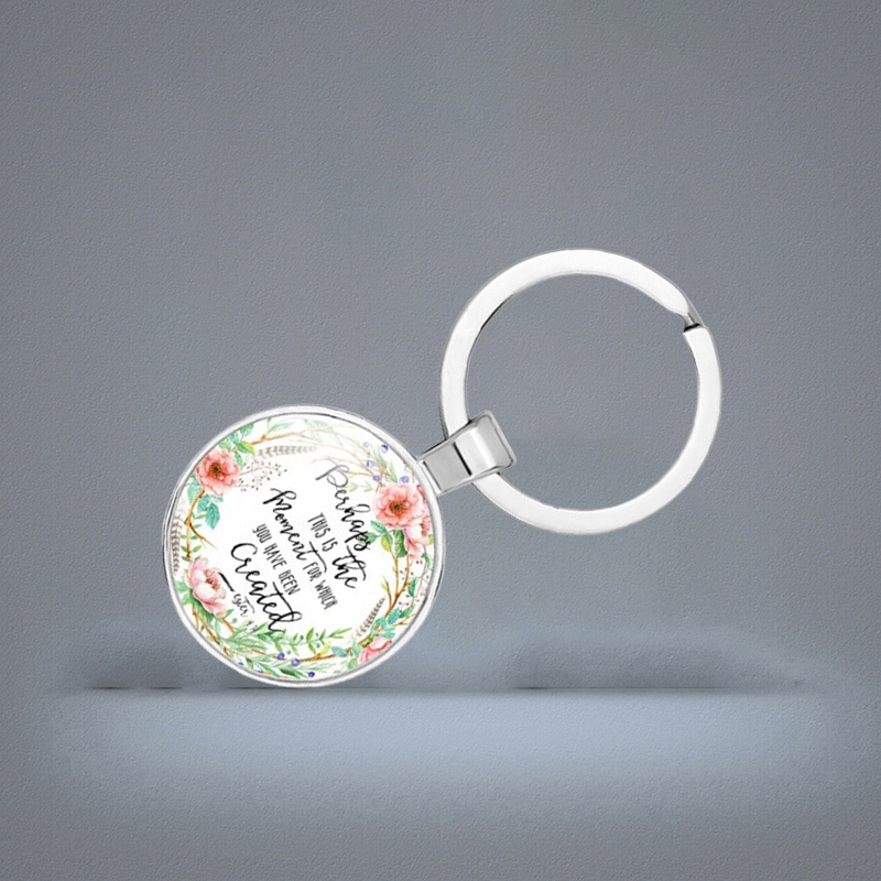 17 Styles Bible Verse Key Chain Women Men Keyrings Keychains Car Key Holder Scripture Quote Faith Jewelry Gift Keyf