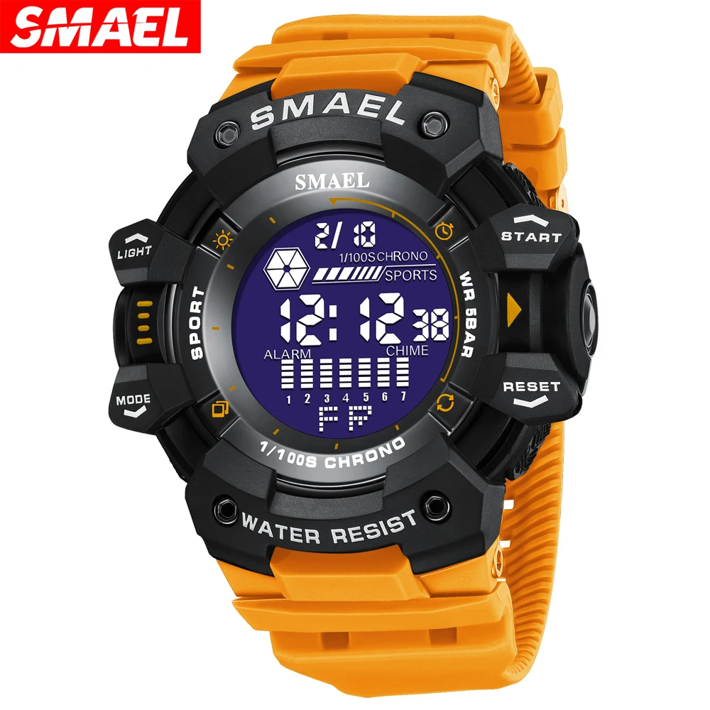 SMAEL Watch for Men Outdoor Sport Digital new Watches Electronics LED Men's Wristwatch 2025 Student Countdown Stopwatch Clock Male