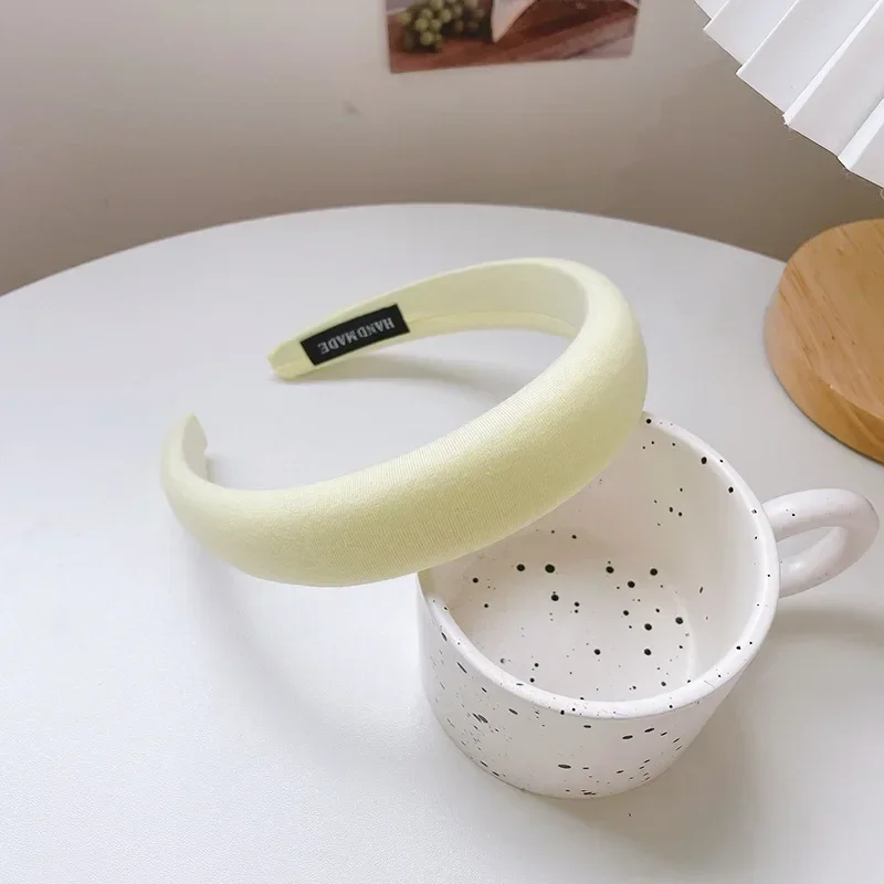 New Candy Color Wide Hair Bands for Women new Girls 2025 Turban Hair Holder Thicken Hoop Korean Summer Hair Accessories