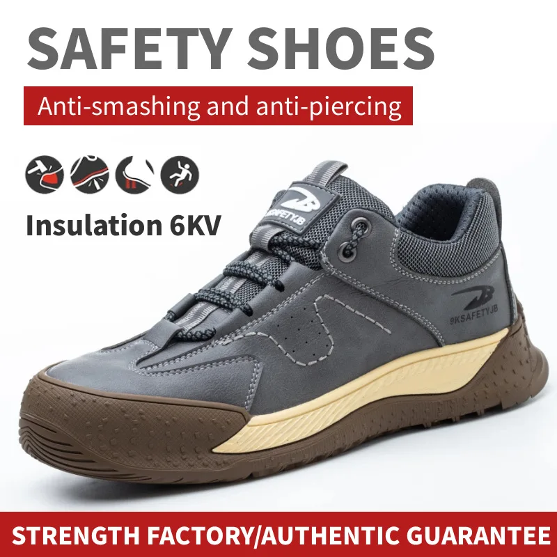 Male 6KV 2025 Insulated Anti-smash Anti-puncture Safety Shoes new Men Waterproof Composite Toe Work Sneakers Indestructible Shoes Boots