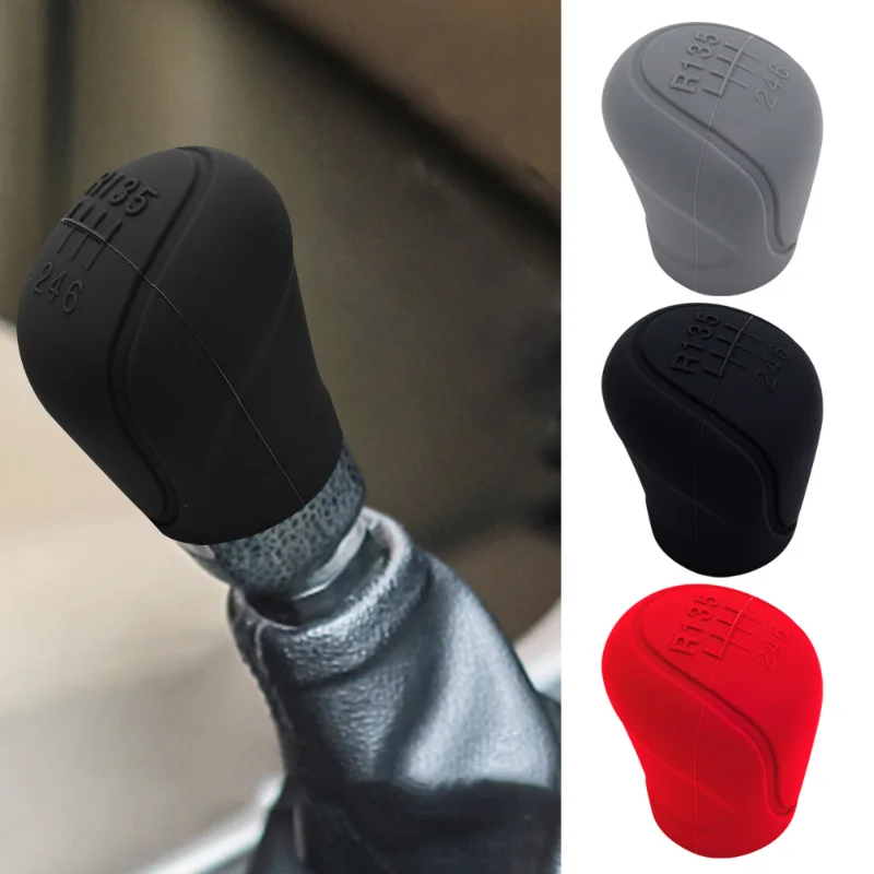 2025 Car Manual Gear new Shift Knob Non-Slip Cover 6-speed Gear Shift Grip Handle Silicone Anti-slip Protective Covers Accessories