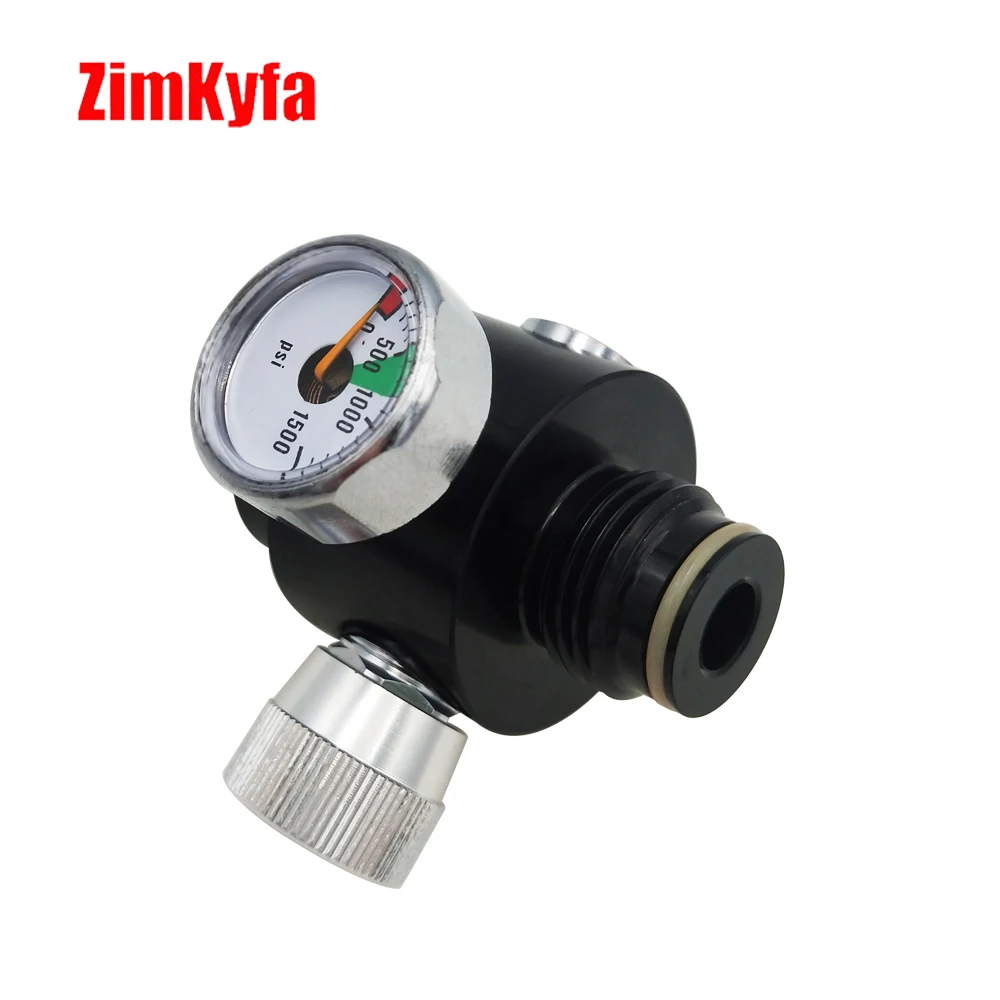 Air CO2 Pneumatic Regulator to 0.825"-14NGO Tank G1/2-14 Cylinder for Pressure Control Input 1500psi,Adjustable 0-200/0-800psi