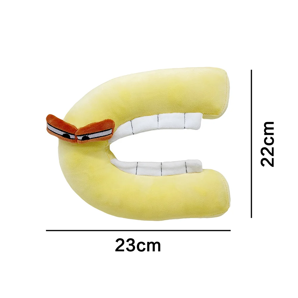 Alphabet Lore Plush Toys A-Z English Letter Stuffed Animal Plushie Doll Toys Gift For Kids Children Educational Christmas Gifts