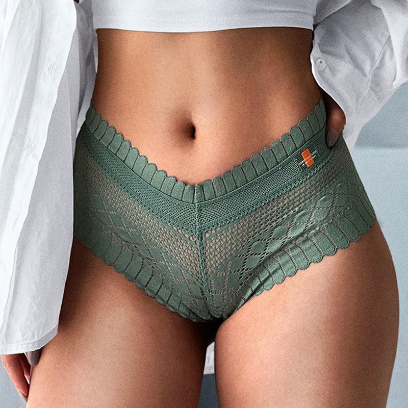 CINOON 2025 Sexy Panties Women Lace new Low-waist Briefs Female Breathable Embroidery Underwear Transparent G String Underpant Lingerie