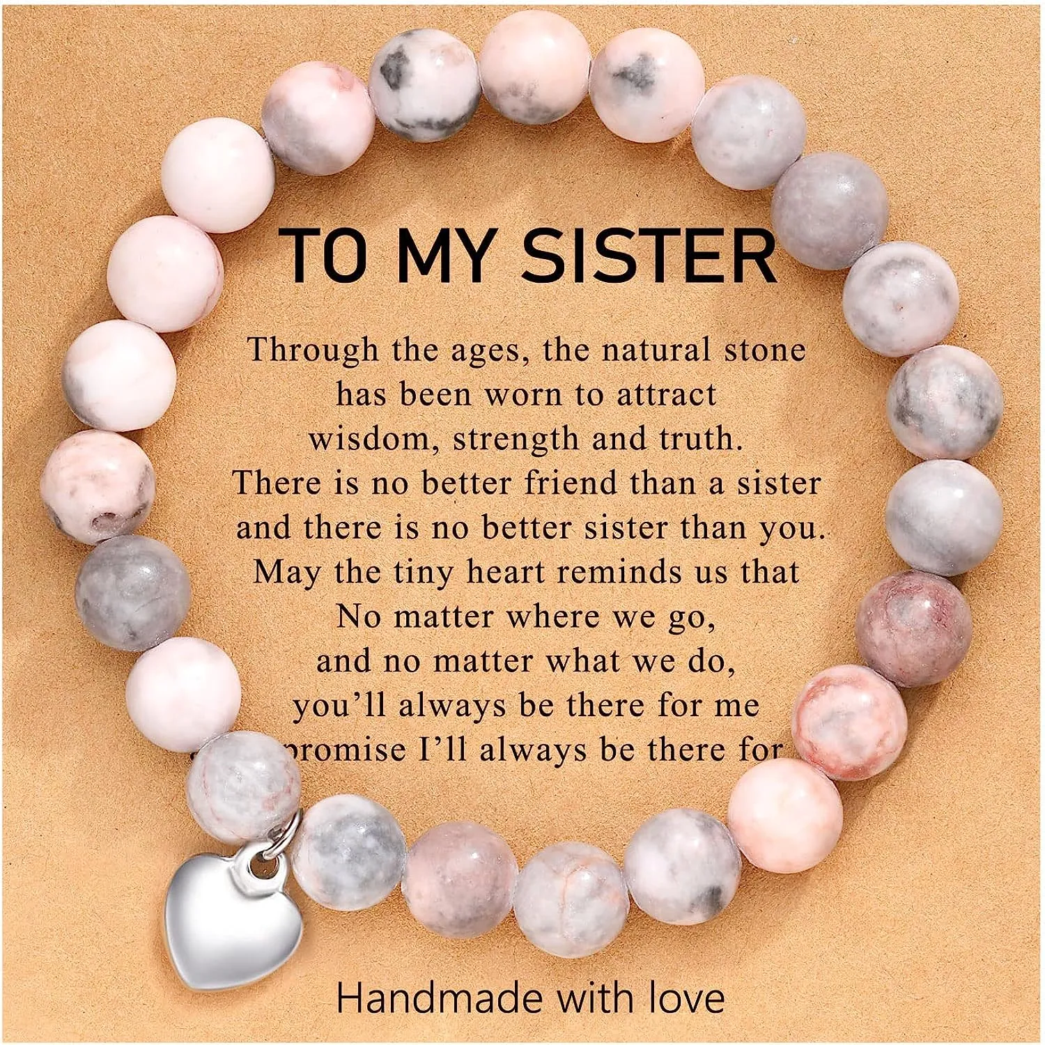 Sister Best Friend Friendship Bracelet for Women Girls Birthday Christmas Valentine's Day Gifts