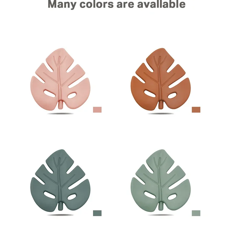 WOLIFE new 1Pc Baby 2025 Silicone Teether BPA Free Kids Teething Necklace Leaves Pendant Infant Nursing Teeth Gift Baby Pacifier