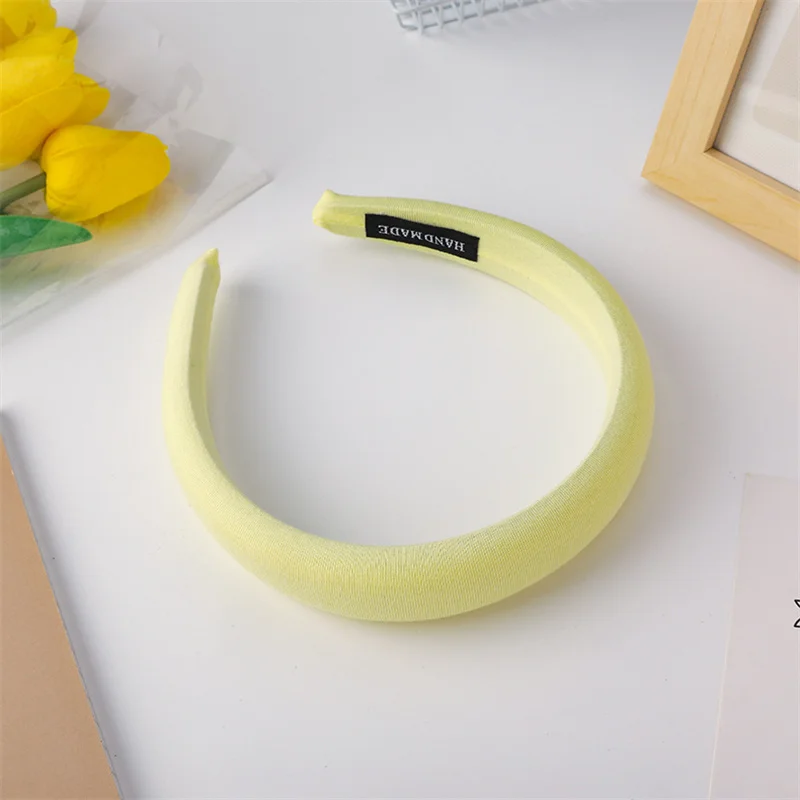 Wide-brimmed Sponge Hair bands Women's Sweet All-match Headband Cute Face Wash Hairband Girls Hair Accessories