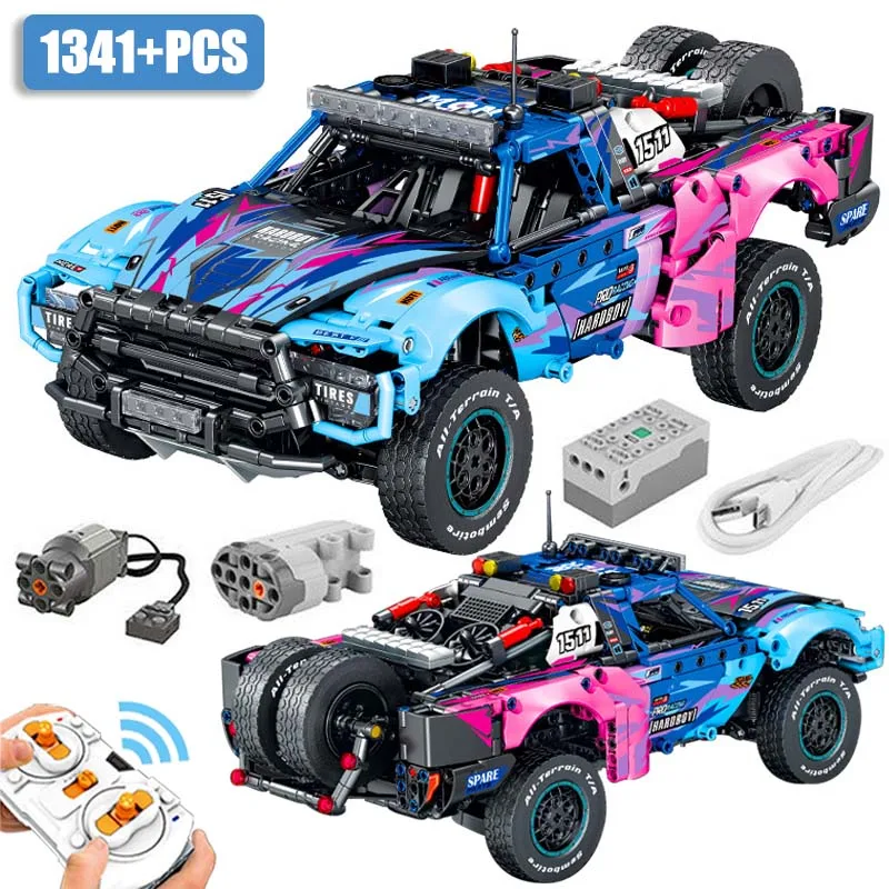 Technical Remote Control Motor Racing Car Building Blocks 1:14 Scale Conqueror Off-road Vehicle Bricks Toys For Children Gifts