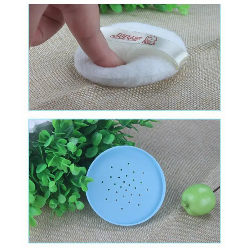 1 set/ 2 2025 Set Body Suite Body Powder Container Bath Kits Talcum Powder Bottle Kids Bath Sets Bath new Baby Powder Case