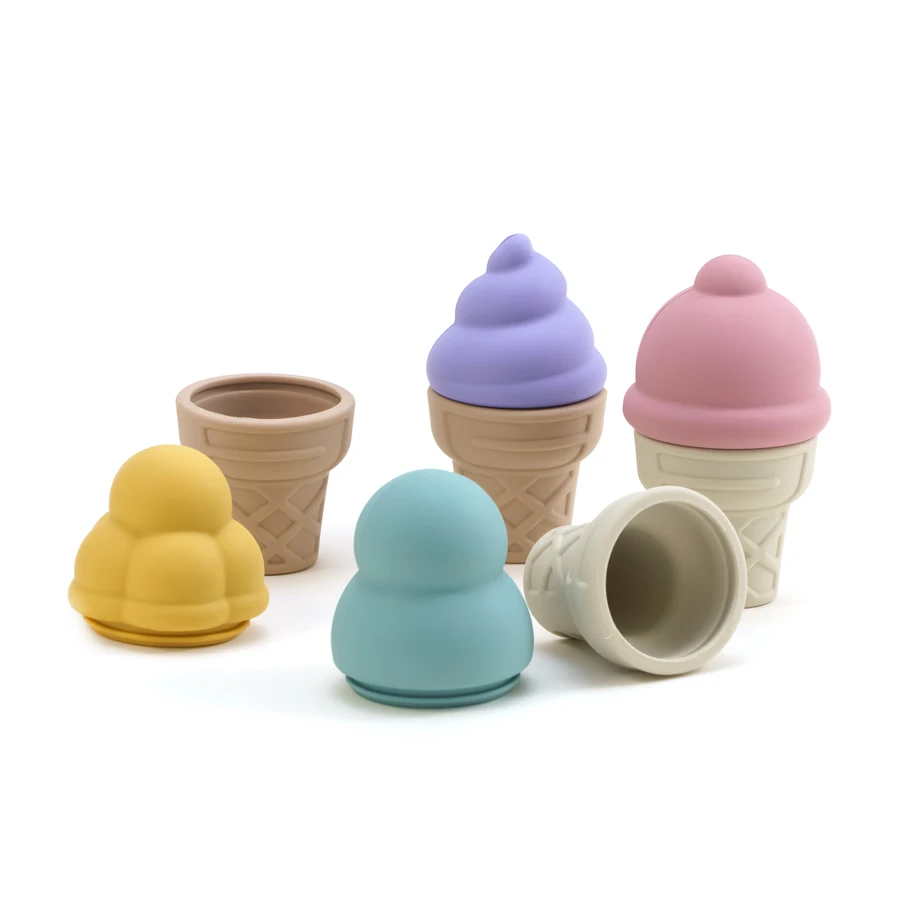 Kids new Soft Silicone 2025 Stacking Montessori Toys Stacker Blocks Early Educational Toys Newborn Teether Toy Game Accessories