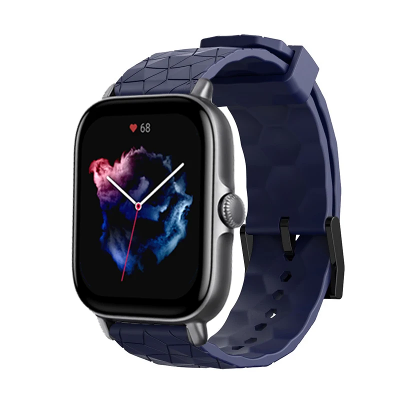 20mm/22mm band For Amazfit GTS 4/2/2e/3/GTS2 Mini/GTR/4/3/Pro/GTR2/42mm/stratos Silicone Wristband Bracelet Amazfit bip strap