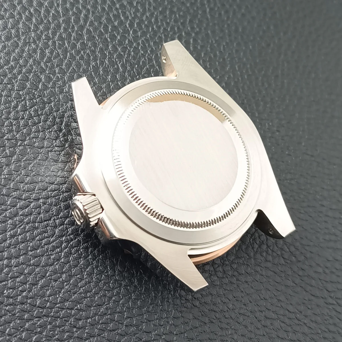 High-Quality GMT Silvery Black Case Have Inner Ring 40.5mm Watch Men's Case FIT NH34 NH35 NH36 Movement/Dial Automtaic Watch Box