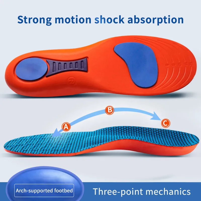Sports new InsoleS Soft Sole Men's Deodorant Insole Flat Arch Full Pad Heel Pad 2025 Elasticity Insoles for Fitting Shoes Sole Technology