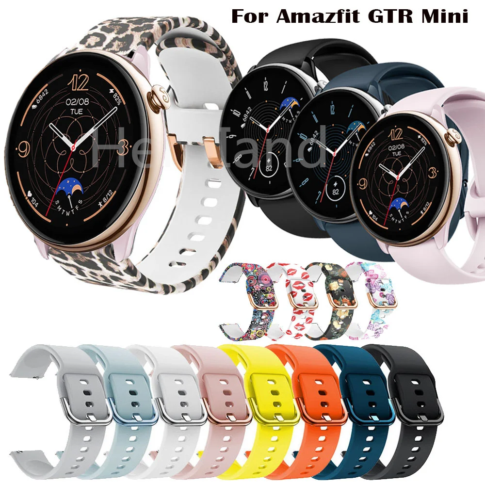 Watchband For Huami Amazfit GTR Mini GTR4 3 2 Strap Band 22mm 20mm Silicone WatchStrap For Amazfit GTS 4 MINI Bracelet Wristband