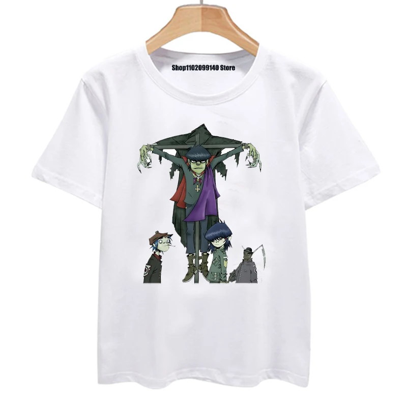 Gorillaz Rock Band T-shirt for Men and Women 2025 Funny Unisex Print Top Rock Band Aesthetic new Apparel Haruku Short Sleeve T-shirt