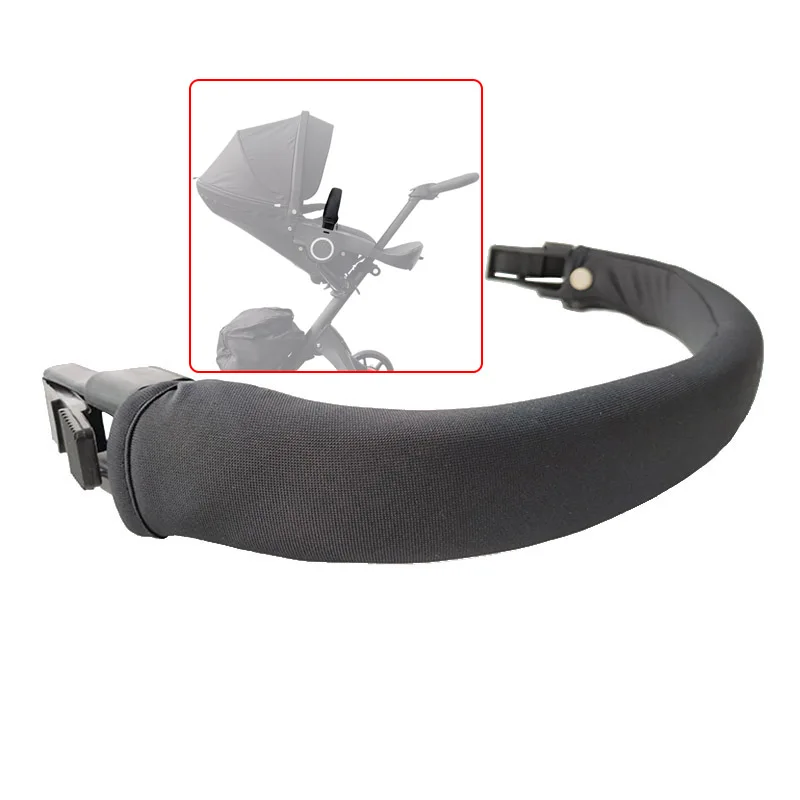 Stroller Armrest Compatible Stokke V3 V4 Pushchair Dsland Handrail Pram Bumper Bar Baby Fence Safety Bar With Cloth Cover