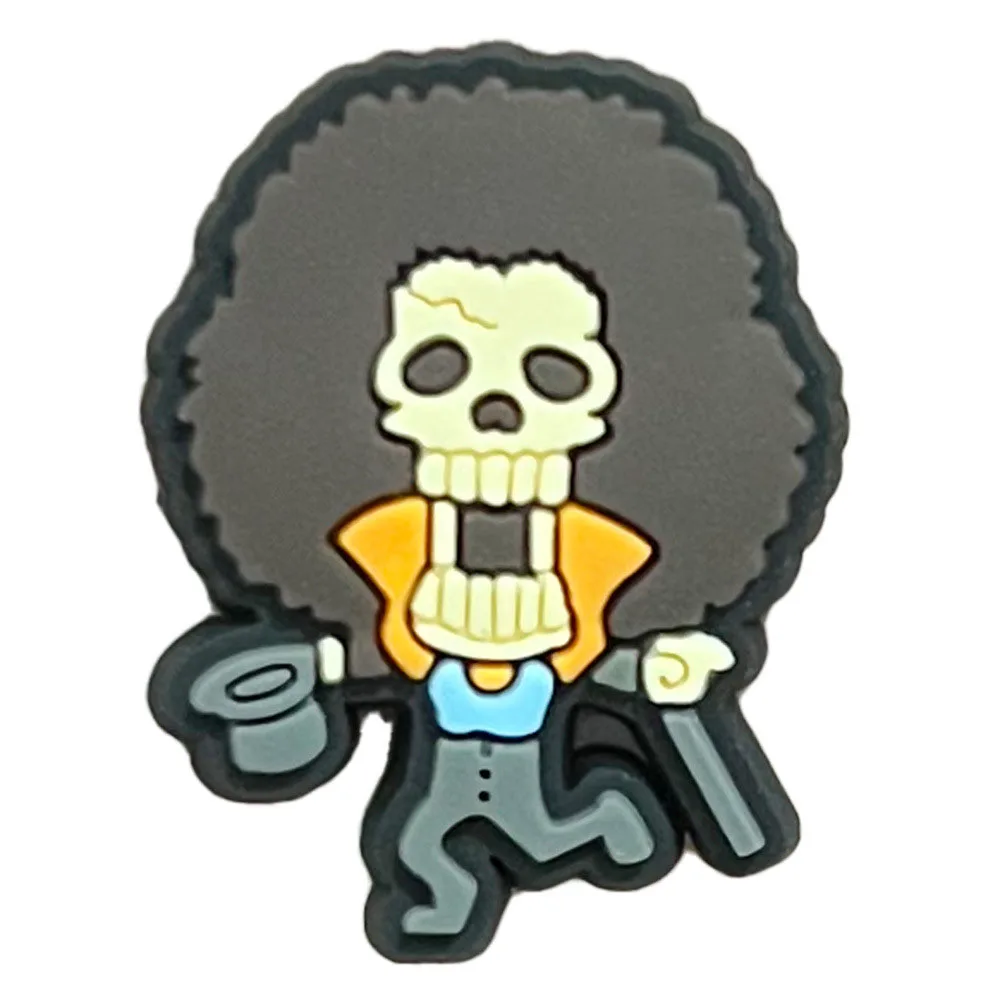 1pcs New One Piece Luffy series Croc Charms Designer for Shoe Charms Croc Accessories for Classic Clog Kids Gift Hot Sale